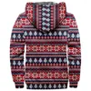 Herrjackor män jacka cardigans ful julgran gåva festival tryck snö tjock utomhus fleece vinter casual streetwear unisex