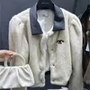 Winter Premium Lapel Short Fur A luxury CC quasi-luxury brand fur high quality luxury zipper lapel vintage