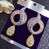 Boucles d'oreilles pendantes GODKI MAXI Tredny, breloques goutte d'eau pour femmes, fête de mariage, zircone cubique, bijoux de dubaï à la mode