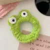 Acessórios de cabelo outono inverno cor de pelúcia dos desenhos animados porco sapo elástico menina crianças bonito kawaii fada macio rabo de cavalo laços de borracha