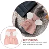 Transportador de cachorro cosplay vestido saia roupas de filhote de cachorro pequenos cães menina portátil animal de estimação reutilizável anjo design confortável verão lavável