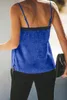 Camisoles Tanks Black/Blue Satin Lace Cami Tank Vest Women Spaghetti Strap Top Tank Ladies Summer Tops Apricot Lace Camisole Basic Tops S-2XL 231023