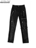 Pantalons pour hommes Mauroicardi Printemps Automne Cool Black Pu Pantalon en cuir Hommes avec de nombreuses fermetures à glissière Ceinture de luxe Designer Vêtements Pantalons Fashions 2023 Q231023