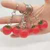 Creative Tomato Keychain Resin Tomato Key Chain Bag Pendant Event Gift Wholesale 1221975