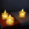 Kaarsen Flameless Led Led Light Candle Crystal Transparant Shell Electronic Night Lamp Dating Party Holiday Home Decoration 231023