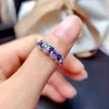 Cluster Rings 2023 Luxury Amethyst Öppna justerbara parring för kvinnor Purple Full Diamond Engagement Anniversary Gift Jewelry Wholesale