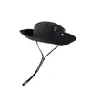 ベレー帽Fouxバケットメンズフォーシーズン純粋な色調整可能な屋外釣りハイキングバイザーシェードフェイスUV保護防止風力