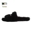 Paris Luxury Slides Designer Hommes Femmes Pantoufles Dames Laine Fourrure D'hiver Ffy Furry Slide Lettres Chaudes Sandales Confortables Fuzzy Girl Flip Flop Slipper 35-42