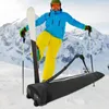 Snowboards Skis Sac de planche de ski Sac de rembourrage double renforcé avec roues Équipement de snowboard pliable Convient aux fixations de planche Bottes Veste Pantalon et 231021