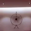 Väggklockor stora Spanien Luxury Clock Metal 3D Clcoks Home Decor Walnut Living Room Vintage Watch Modern Decorarion ZY50GZ