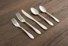 Dinnerware Sets Swirl Sand 89-Piece Flatware Set With 5-Piece Hostess