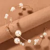 Pinzas para el pelo para mujer, diademas decorativas con perlas, uso ligero, tocado versátil de Metal, dama de honor, boda, citas, compras