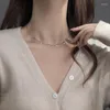 펜던트 패션 보석 925 스털링 실버 술 구슬 기질 짧은 성격 쇄골 round round Choker 목걸이