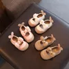 First Walkers Baby-Mädchen-Schuhe, weiches Leder, einzelne Kleinkinder, Fliege, Prinzessinnen-Flats, flaches Kleid, lässiger Komfort
