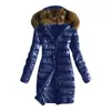 Kadınlar Down Jaycosin Solid Ladies Coat Long Coats Parka Parka Büyük boyu Ceket Kadınlar Kış Kalın Parkas Paltas