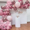 Christmas Decorations Pink Balloon Garland Arch Kit Happy Birthday Party Decor Kids Baby Shower Girl Globo Wedding Ballons Supplies 231023