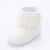 Boots Winter 0-18M Born Baby Fringe Girl Solid Color Tassel Soft Bottom Cotton Warm