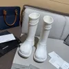 Stivaletti balenciashoes Stivali da pioggia lunghi da donna Stivali da pioggia alti Stivali con suola spessa MS6SL