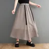 Skirts Anteef Korean Fashion Cotton Vintage High Waist Summer Casual Loose Long For Woman Tutu Womens 2023 Skirt Clothing
