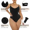 Waist Tummy Shaper Pop V Neck Spaghetti Strap Bodysuits Compression Body Suits Open Crotch Shapewear Slimming Body Shaper Smooth Out Bodysuit 231023