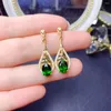 Stud Earrings FS 6 8 Natural Sapphire/Garnet/Diopside S925 Sterling Silver With Certificate Fine Weddings Jewelry For Women MeiBaPJ