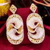 Dangle Earrings GODKI 70mm Elegant Red Carpet Big Bold For Women Wedding Cubic Zircon Dubai Bridal Earring Boucle D'oreille 2023