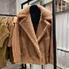 Women Jacket Teddy Bear Coat Winter Short Coat Kvinna Autumn New Fashion Casual Camel Double Breasted High-end Keep Warm