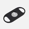 Stainless Steel Cigar Cutter Portable Plastic Blade Pocket Cutters Round Tip Knife Scissors Cigars Tools 3.9*9CM