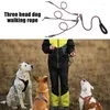 Hundhalsar 3 i 1 koppel av husdjurstraktion rep Multiple Multi Way splitter tre med 360 svängbar enhet och vadderad