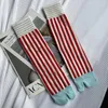 Women Socks Comfortable Two-Toed Vertical Stripe Split Toe Unisex Simple Japanese Harajuku Men Women's Tabi Sports