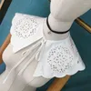 Strikjes Nieuwigheid Grote Revers Nep Kragen Voor Vrouwen Blouse Tops Jurk Schouder Wraps Sjaal Vrouwelijke Lente Herfst Valse Kraag Vest sjaal