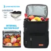 Ice Packs/Isothermic Bags DENUONISS Picnic Cooler Bag Large Capacity Camping Meal Thermal Backpack With Bottle Opener 100% Leakproof Insulated Cooler Bags 231019