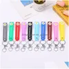 Porte-clés Lanyards Red Daisy Key Chain Creative Fashion Soft Caoutchouc Cuir Corde Porte-clés de voiture Petits accessoires en gros Drop Delive DHA2V