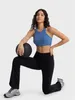 Active Pants Winter Warm Blad Sports Leggings Kvinnor Hög midja Yoga Gym Fitness Wide Leg Tights Scruch Soft Lycra Running Byxor