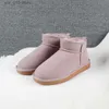 Stiefel 2023 Mann Winterstiefel Frauen Schuhe Männer Schnee Stiefeletten Australien Damen Schuhe Frauen Stiefel Mann Leder Fell Mini Buty große Größe T231023