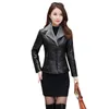 Women's Leather Faux Leather Autumn Short Leather Coat Women's Thickened Plushed Warm and Fur All in One Leather Coat 231023