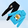 Teenmiro Cartoon Jeffy Kids Sport Costume Boys Vêtements Boys Sets Girls Sweatshirt Hooded Pantal