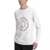 Men's Polos Genomics Science Art DNA Print Watercolor Long Sleeve T-Shirts Custom T Shirt Men Shirts