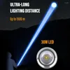 Lampes de poche Torches Super Bright Pêche Recherche Fixe Focus Camping Lanterne pour 1500 mètres 2023 LED EST Aimants puissants 30W