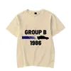 남자 T 셔츠 1986 그룹 B 집회 자동차 티셔츠 남자 여름 짧은 슬리브 Tshirt 캐주얼 한 셔츠 레이싱 드리프트 자동차 그래픽 티 브랜드