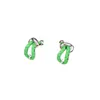 Stud Earrings Leather Rope Metal Spliced U-Shaped For Women Party 2023 Luxury Jewelry.