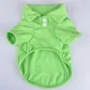 Vêtements de chien couleur bonbon mignon chiot chiot polo chemise petit chat vêtements mode gilet costume Teddy T-shirt XS-XL