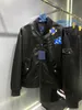 Giacca di marca di fascia alta, design con stampa a farfalla, bel colletto da baseball, giacca nera, giacca casual da uomo di alta qualità