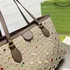 Ophidia Designer Totes Bolsa de compras Moda Feminina Bolsa Tote Multi Tamanho Metal Ilhó Carta Bolso Interno Fecho Magnético Bolsa de Ombro de Lona de Metal Dourado