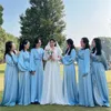 Etniska kläder Ramadan Open Abaya Cardigan Dubai Women Muslim Kimono Dress Turkiet Arab Kaftan Islamiska brudtärna Wedding Party Eid Caftan