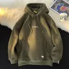 Kvinnors hoodies vinter förtjockas kvinnor bokstav mode varm fleece löst varumärke unisex tröjor koreanska kvinnliga tröjor