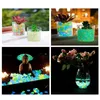 Garden Decorations 100pcs Garden Decor Luminous Stones Glow In The Dark Decorative Pebbles Outdoor Fish Tank Decoration Aquarium Accessories 231023