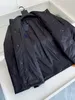 Veste brodée en coton noir, taille européenne, nouvelle collection automne/hiver 2023