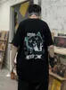 男性用男性用Tシャツダークスタイルゴシック様式のショートスリーブティーストリートウェアアニメ特大のグラフィックヴィンテージヒップホップトップデイリールーズTシャツ