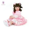 Dolls 60cm Real Baby Reborn Toddler Doll Girl Princess Dress Up Cloth Body Silicone Vinyl Doll Adorable Bebe Reborn Menina 231023